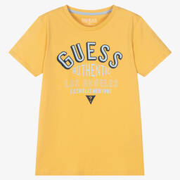 Guess-Желтая хлопковая футболка | Childrensalon Outlet