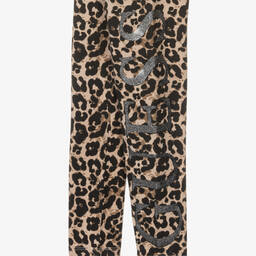 Guess-ليغنغز تينز بناتي قطن جيرسي لون بيج | Childrensalon Outlet