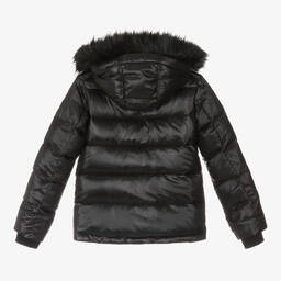 Guess-Черный пуховик для подростков | Childrensalon Outlet