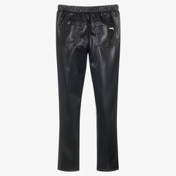 Guess-Teen Girls Black Faux Leather Leggings | Childrensalon Outlet
