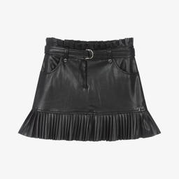 Guess-Teen Girls Black Faux Leather Skirt | Childrensalon Outlet