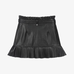 Guess-Teen Girls Black Faux Leather Skirt | Childrensalon Outlet