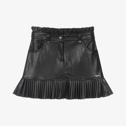 Guess-Teen Girls Black Faux Leather Skirt | Childrensalon Outlet