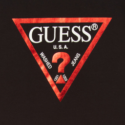 Guess-Черная футболка для подростков | Childrensalon Outlet