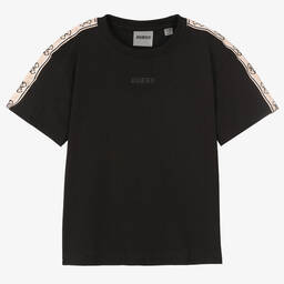 Guess-Черная футболка для подростков | Childrensalon Outlet