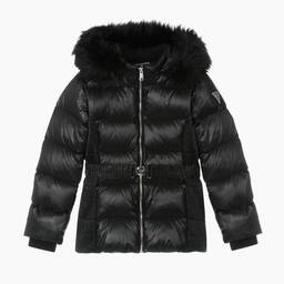 Guess-Teen Girls Black Puffer Jacket | Childrensalon Outlet