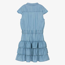 Guess-Teen Girls Blue Chambray Dress | Childrensalon Outlet