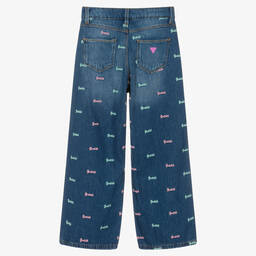 Guess-جينز تينز بناتي قطن دنيم لون أزرق | Childrensalon Outlet