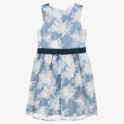 Guess-Бело-голубое платье из органзы | Childrensalon Outlet