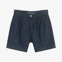 Guess-Teen Girls Dark Blue Denim Shorts | Childrensalon Outlet