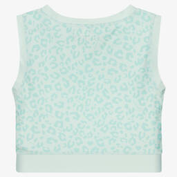 Guess-Teen Girls Green Cropped Top | Childrensalon Outlet
