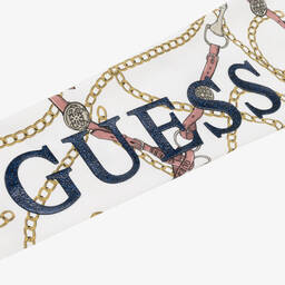 Guess-Кремовые хлопковые легинсы с цепочками для девочек-подростков | Childrensalon Outlet