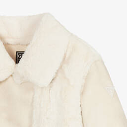 Guess-Кремовая куртка из искусственной замши | Childrensalon Outlet