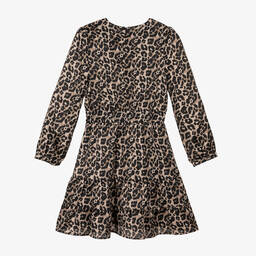 Guess-Атласное платье с леопардовым принтом | Childrensalon Outlet