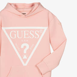 Guess-Teen Girls Pink Hooded Dress | Childrensalon Outlet