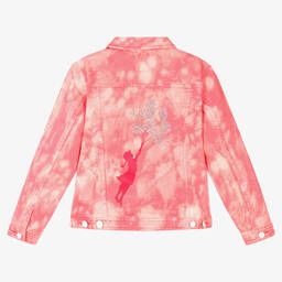 Guess-Розовая джинсовая куртка с эффектом тай-дай | Childrensalon Outlet
