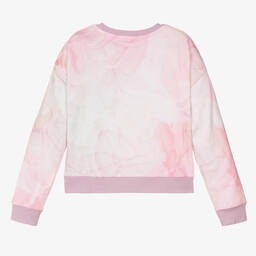Guess-Teen Girls Pink Tie-Dye Sweatshirt | Childrensalon Outlet