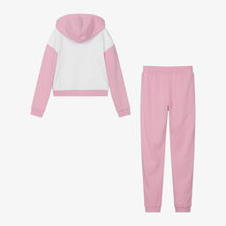 Guess-Розово-белый спортивный костюм из хлопка | Childrensalon Outlet