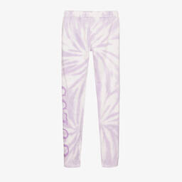 Guess-Фиолетовые хлопковые легинсы с эффектом тай-дай | Childrensalon Outlet