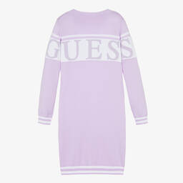 Guess-Teen Girls Purple Knitted Dress | Childrensalon Outlet