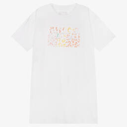 Guess-Белое платье из джерси для девочек-подростков | Childrensalon Outlet