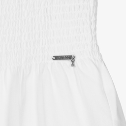 Guess-Белый топ из вискозы для девочек-подростков | Childrensalon Outlet