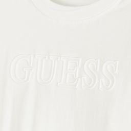 Guess-Teen Ivory Logo T-Shirt | Childrensalon Outlet