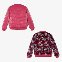 Guess-Двусторонняя куртка с леопардовым принтом для подростков | Childrensalon Outlet