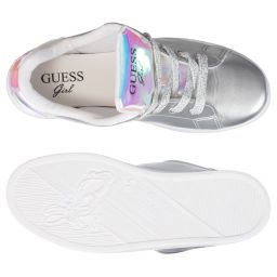 Guess-Teen Silver Logo Trainers | Childrensalon Outlet