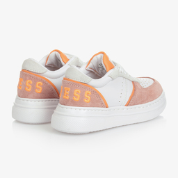 Guess-Teen White & Pink Trainers | Childrensalon Outlet