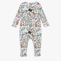 جيس-أفرول بيبي غرو قطن جيرسي عضوي لون أبيض للأطفال | Childrensalon Outlet