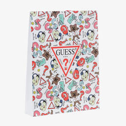 Guess-أوفرول بادي قطن جيرسي لون أبيض (عدد 3) | Childrensalon Outlet