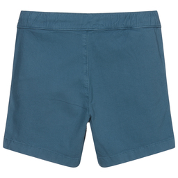 Hackett London-Blue Cotton Logo Shorts | Childrensalon Outlet