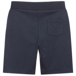 Hackett Aston Martin Racing-Boys Blue Cotton Shorts | Childrensalon Outlet