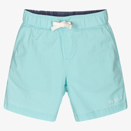 هاكيت London-Boys Blue Cotton Shorts | Childrensalon Outlet