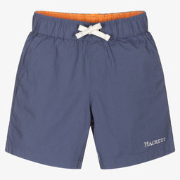 Hackett Лондон-Boys Blue Cotton Shorts | Childrensalon Outlet