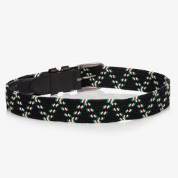 هاكيت London-Boys Dark Blue Woven Belt | Childrensalon Outlet