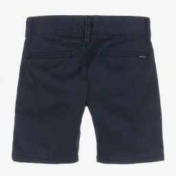 Hackett London-Boys Navy Blue Chino Shorts | Childrensalon Outlet