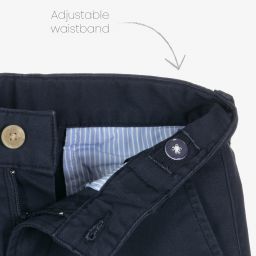 Hackett London-Boys Navy Blue Chino Shorts | Childrensalon Outlet