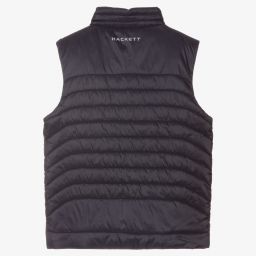 Hackett Aston Martin Racing-Boys Navy Blue Padded Gilet | Childrensalon Outlet