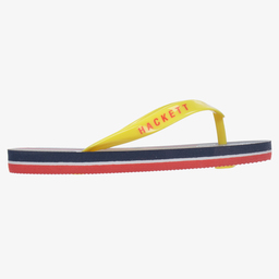 Hackett London-Boys Yellow & Blue Flip-Flops | Childrensalon Outlet