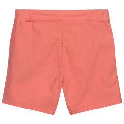Hackett London-Coral Pink Cotton Shorts  | Childrensalon Outlet