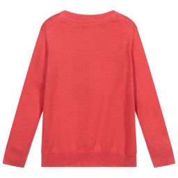 هاكيت London-Red Cotton Logo Sweater | Childrensalon Outlet