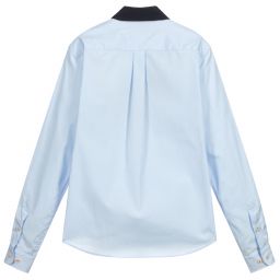 هاكيت London-قميص تينز ولادي قطن بوبلين لون أزرق | Childrensalon Outlet