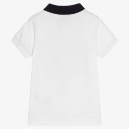 Hackett Aston Martin Racing-White Cotton Logo Polo Shirt | Childrensalon Outlet