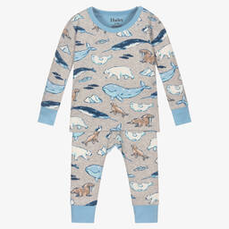 هاتلي-بيجاما قطن عضوي لون رمادي للمواليد | Childrensalon Outlet