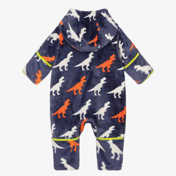 Hatley-Baby Boys Navy Blue Dinosaur Pramsuit | Childrensalon Outlet