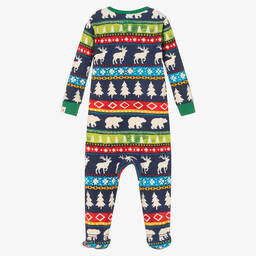 Hatley-Baby Boys Painted Fair Isle Babygrow | Childrensalon Outlet