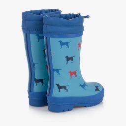 Hatley-Blue Dogs Rain Boots | Childrensalon Outlet