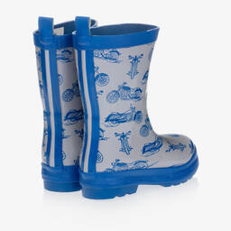 Hatley-Blue Motorcycle Rain Boots | Childrensalon Outlet